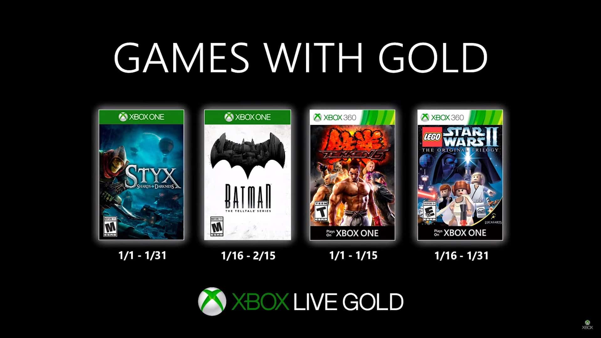 Jogos GRÁTIS Xbox LIVE GOLD de Novembro 2016 (Xbox 360 / Xbox ONE) - Tribo  Gamer