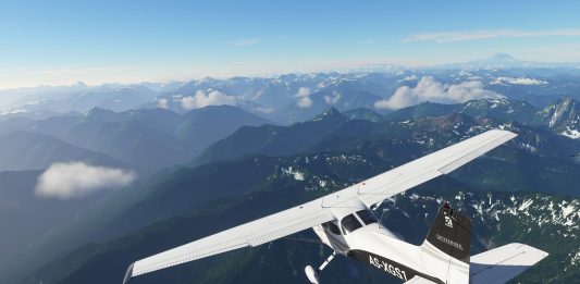 Microsoft Flight Simulator atualização de mundo