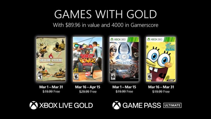 games with gold março 2022