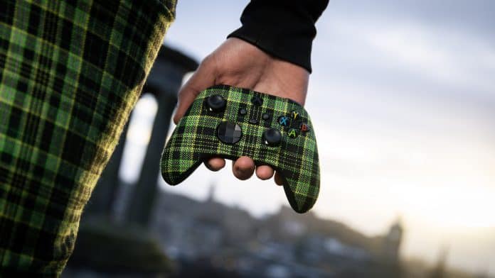 Xbox controle tartan