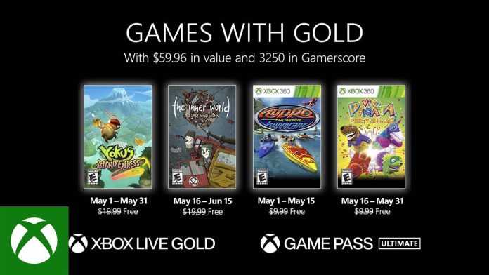 Games With Gold maio