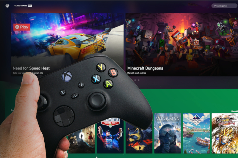 Jogar um jogo da consola Xbox com jogos na cloud versus instalá-lo