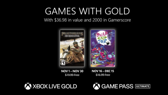 Games With Gold novembro
