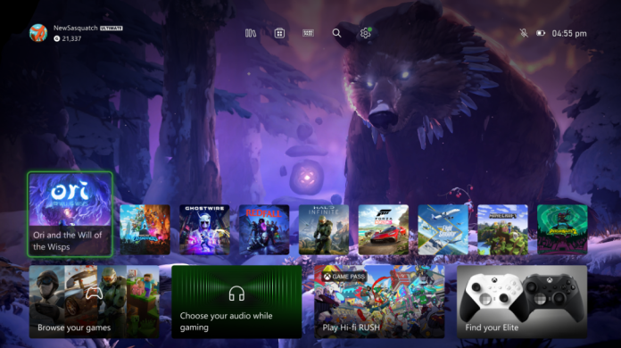 Xbox nova dashboard