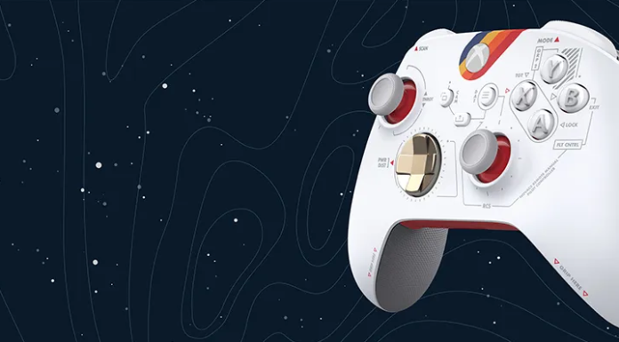 Controle especial do Starfield possui plano de fundo dinâmico exclusivo Starfield controle Brasil