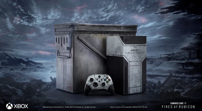 Xbox está sorteando um Xbox Series X personalizado do Armored Core VI: Fires of Rubicon