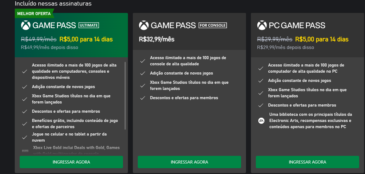 4 Meses Game Pass Ultimate E 3 Meses Game Pass PC Por R$5,00 