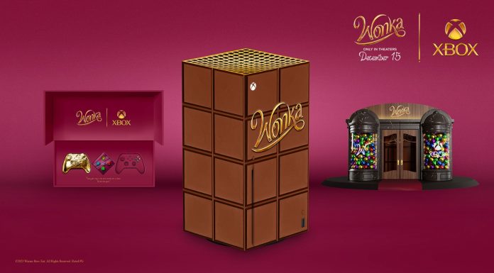 Xbox está sorteando um Xbox Series X personalizado do filme “Wonka” Wonka Xbox Series X