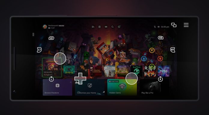 Jogue com controles de toque através da reprodução remota do Xbox