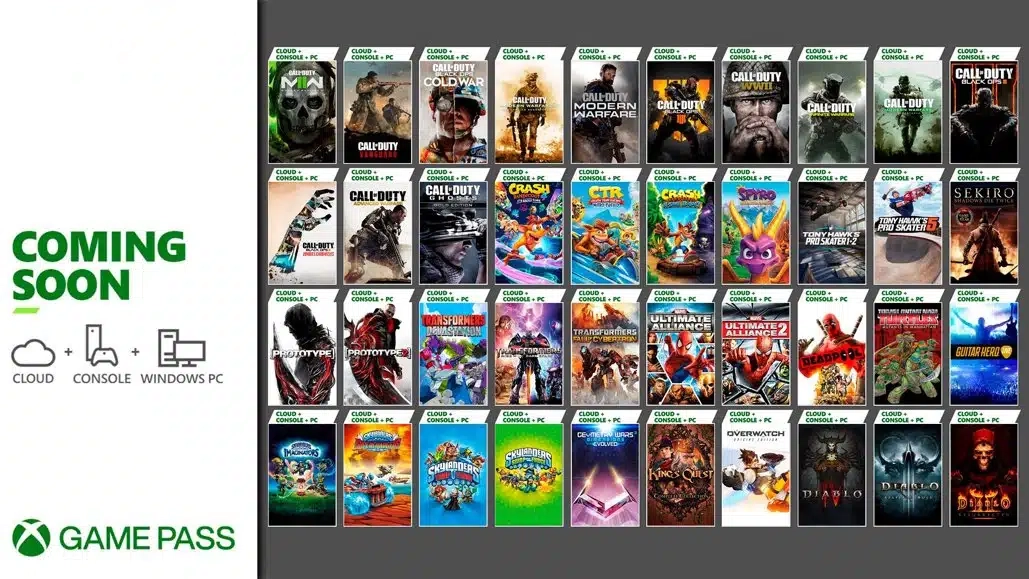 Jogos da Activision Blizzard podem estar chegando no Xbox Game Pass!