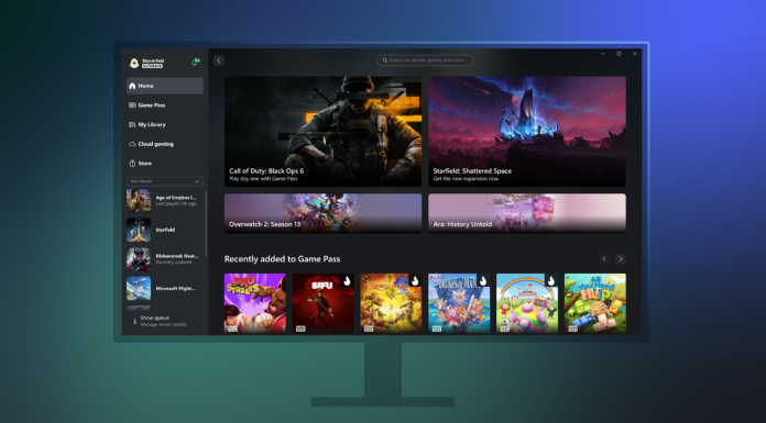Xbox lançará uma nova interface para seu aplicativo no PC