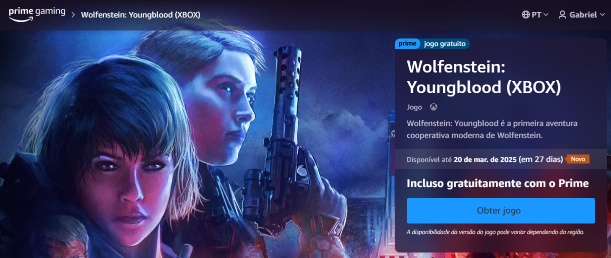 Olha que notícia maravilhosa! Um grande jogo da Bethesda, o Wolfenstein: Youngblood, está totalmente gratuito para ser resgatado.