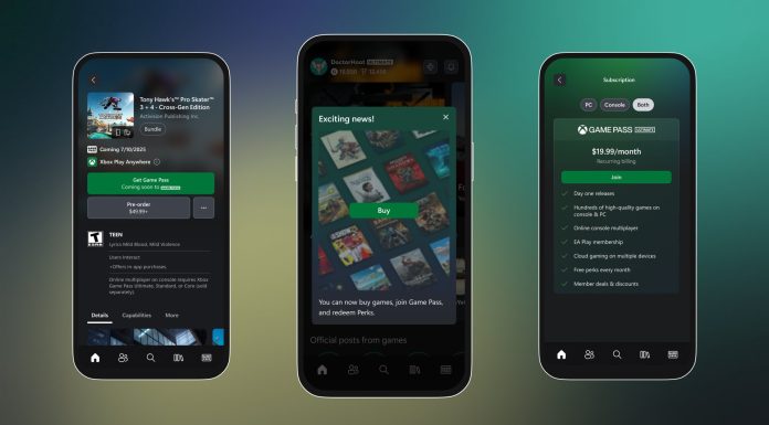 Chegou! A loja do Xbox está de volta em seu aplicativo móvel