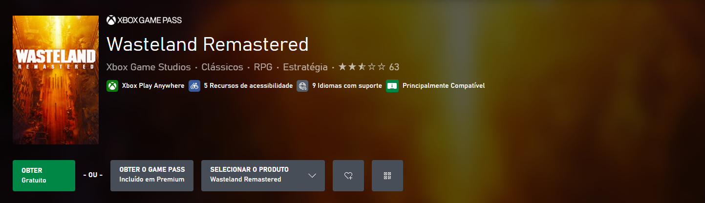 Os jogadores de Xbox podem aproveitar uma oportunidade: Wasteland Remastered está disponível gratuitamente na loja por tempo limitado.