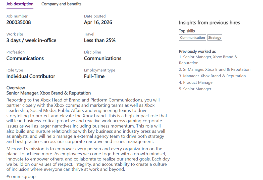 A Microsoft criou uma nova vaga de emprego para um gerente de "marca e reputação" para o Xbox, mostrando que mudanças chegarão em breve.