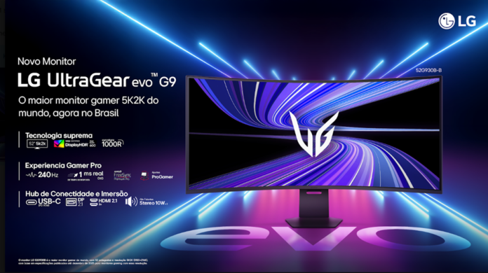 A LG anunciou oficialmente a chegada do UltraGear evo 52G930B-B ao mercado brasileiro, o maior monitor gamer 5K2K do mundo.