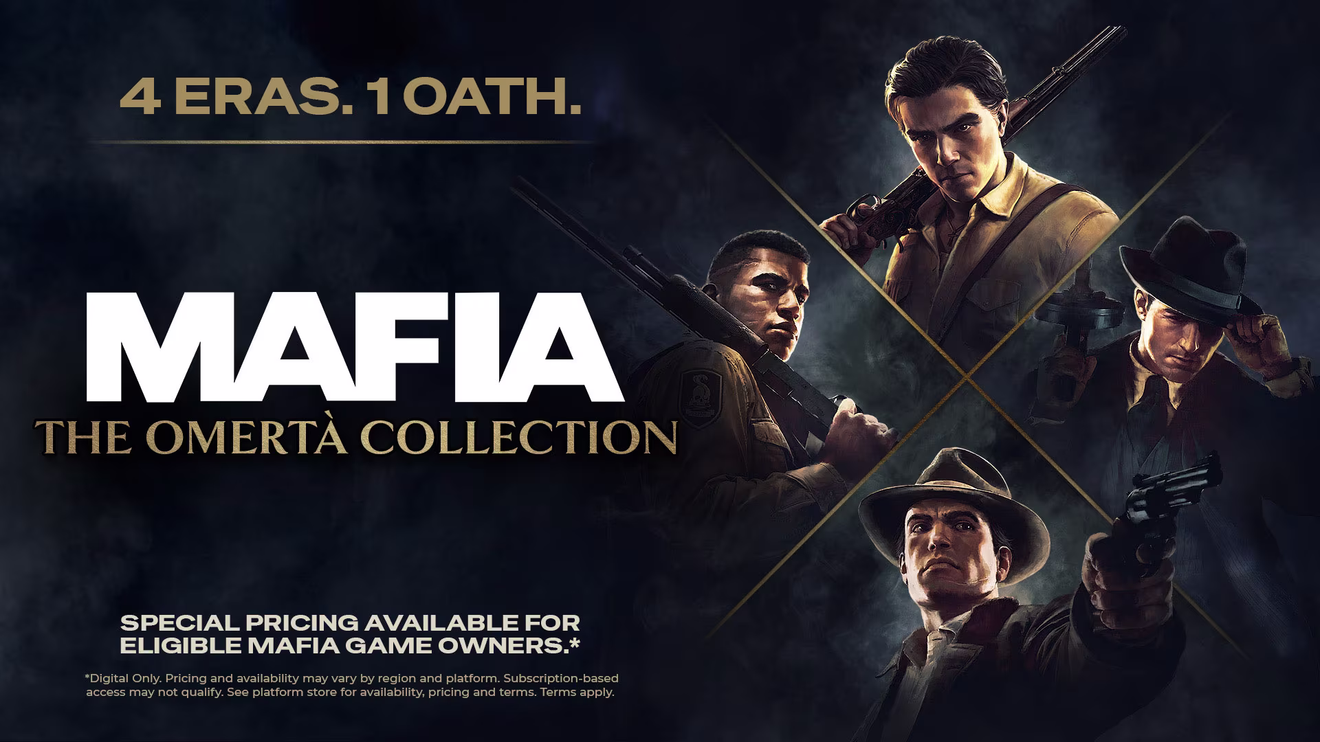 Mafia: The Omertà Collection é anunciada com quatro jogos da franquia e melhorias para o Mafia: Definitive Edition