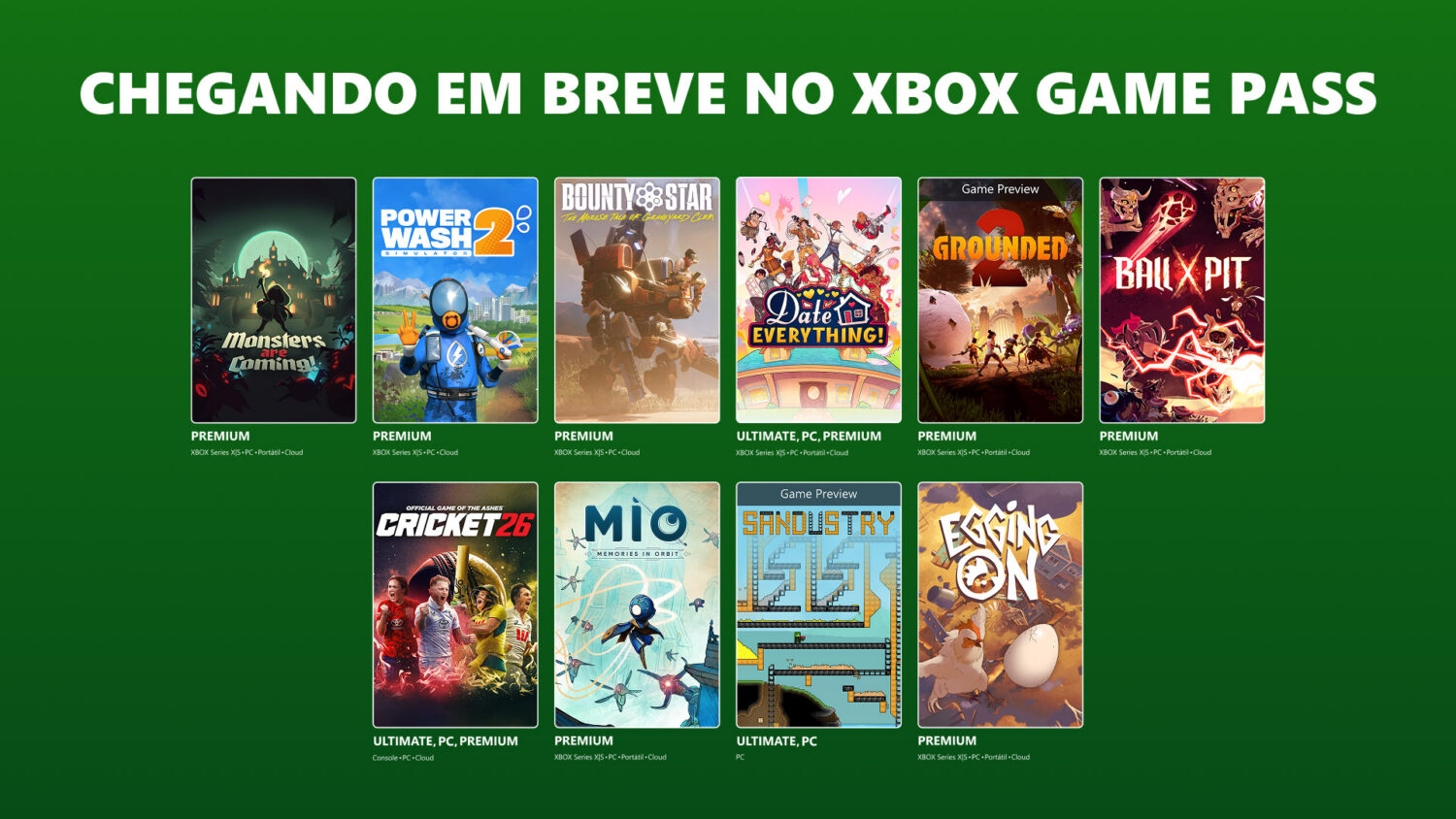 Através do Xbox Wire, a Microsoft divulgou os novos jogos que chegarão no catálogo do Game Pass para Console, xCloud e PC em agosto.
