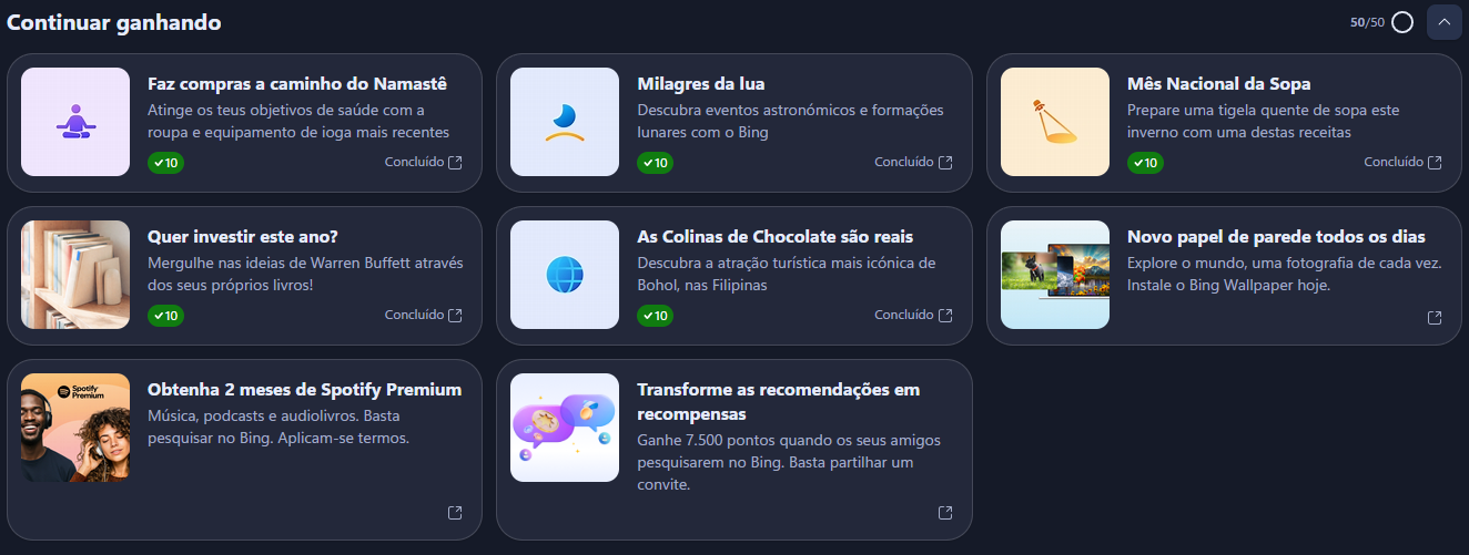 A Microsoft lançou de surpresa novas opções para ganhar pontos através do seu programa de fidelidade, o Rewards.