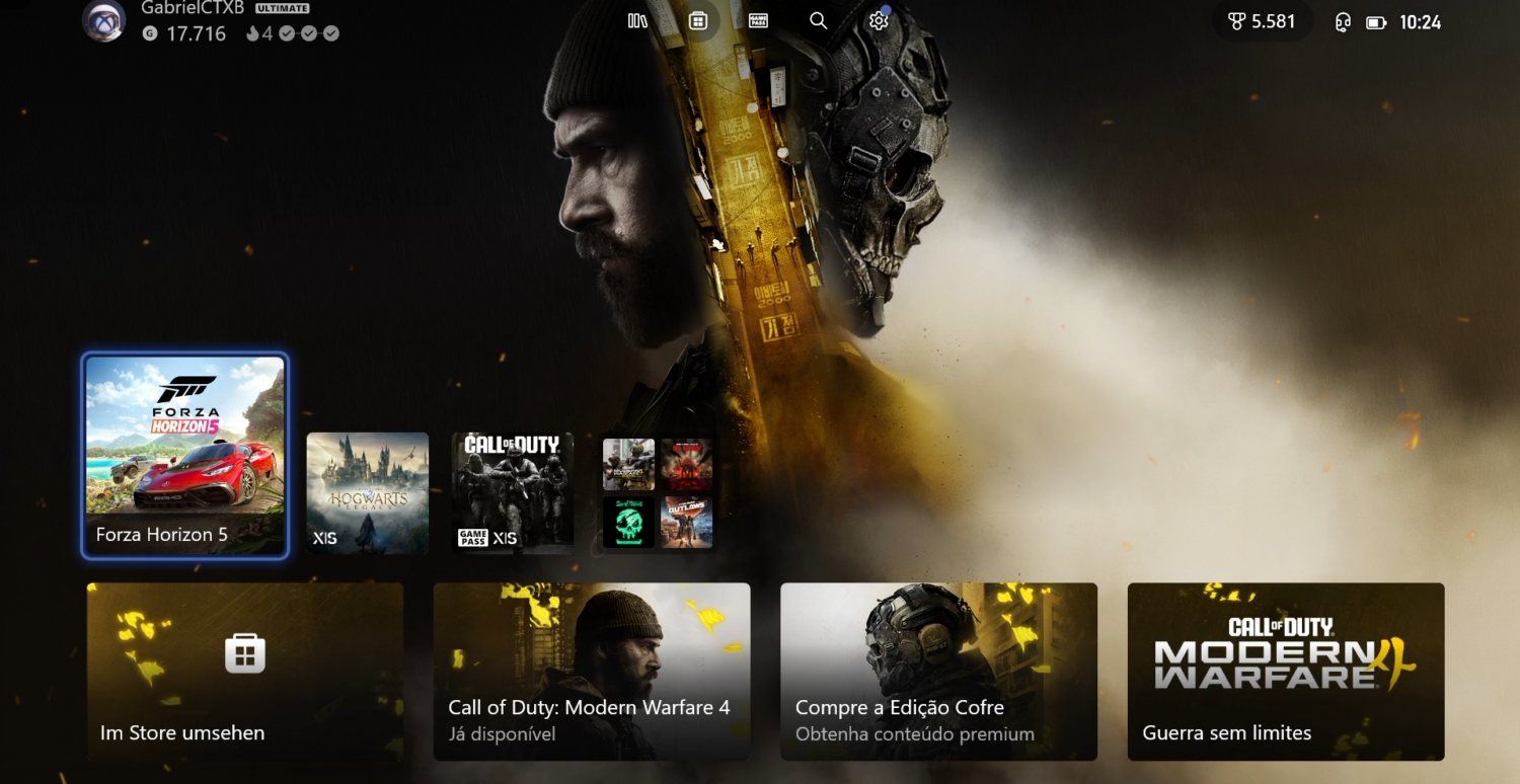 O Xbox começou a substituir automaticamente os planos de fundo dinâmicos dos consoles por arte promocional do Call of Duty: Modern Warfare 4.